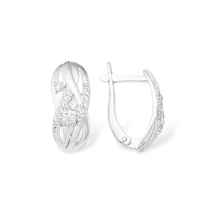 Серёжки Английские Фианит