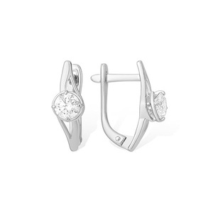 Серёжки Английские Фианит